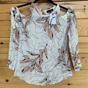 Cold shoulder blouse